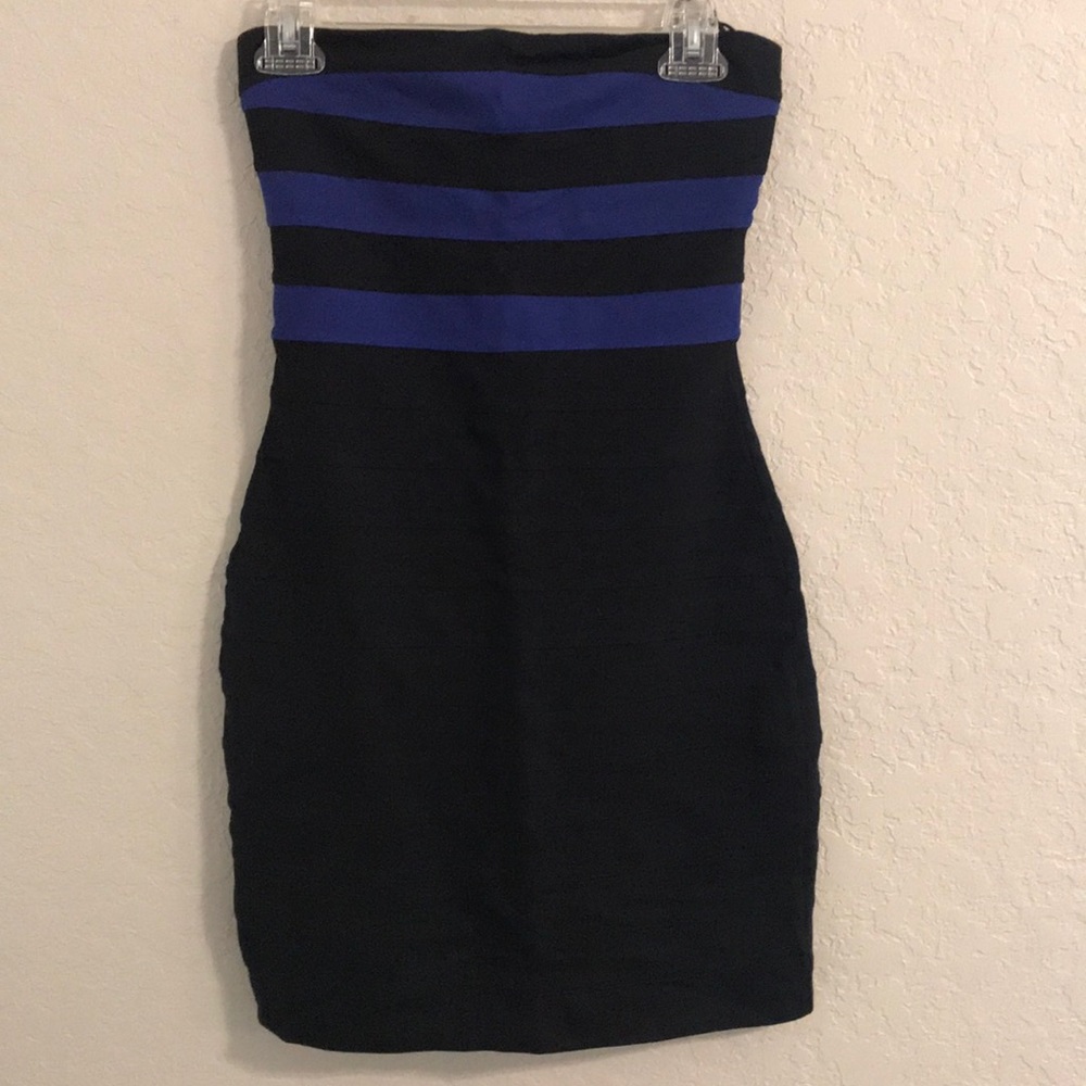 Tight strapless dress